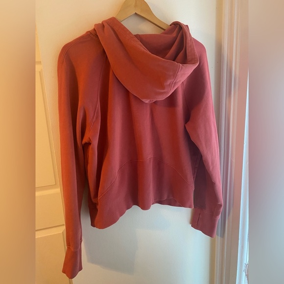 Joy Lab 1/2 Zip Sweatshirt Coral Pink Fleece Pullover Cotton Sz Medium LIKE NEW - Picture 9 of 9